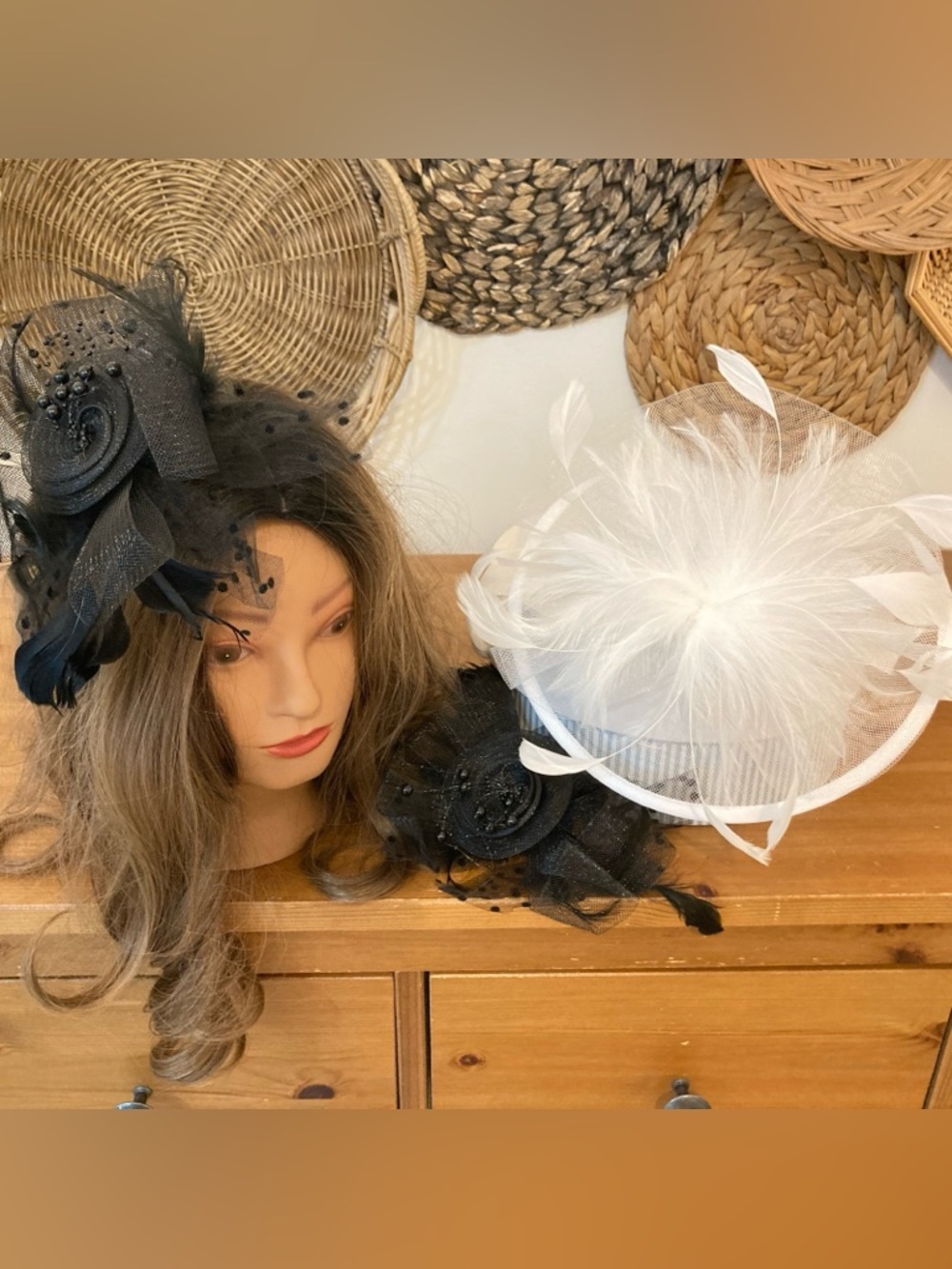 Vintage inspired retro fascinator bridal derby style hats!